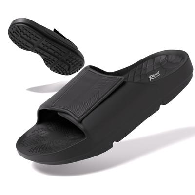 Riimos Adjustable Recovery Sandals for Japanese People with High Insteps and Wide Thick EVA Belt Indoor and Outdoor Use Men's [Designed Feet] 3.5cm