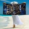 1PC Custom Name Royal Crown Emblem Beach Towel Highly Absorbent And Sand-Resistant Towel for Swimming, Pool, Yoga, And Travel Lightweight