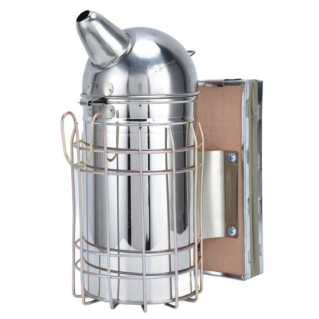 Pointed Beehive Smoker Stainless Steel Beekeeping Equipment Apiculture Tool for Outdoor Bee House
