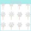 Christmas Snowflake Cake Decorations With Shining Design For Celebration Event Decor