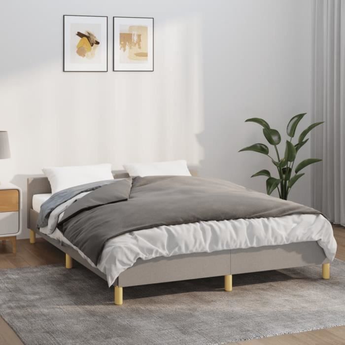 VidaXL Weighted Blanket with Cover Grey 150x200 Cm 7 Kg Fabric 350828