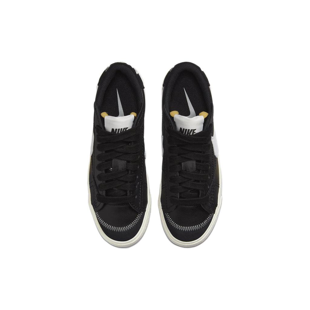 New Nike Blazer Low 77 Jumbo Black Sail White Women's FD9858-001