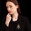 Senior Brooches Flower Leaf Brooch Pins for Women Suit Pendant  Fashion Brooches Jewelry