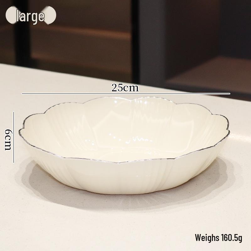 2023 Drenajlı Lüks Meyve ve Atıştırmalık Kasesi - Sehpa İçin Zarif ve Geniş