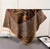 Luxury Zebra Leopard Print Square Silk Scarf for Women Soft Satin Bandana Neck Scarf Shawl Office Casual Summer Travel Wear