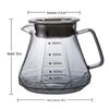 V60 Hand-Brewed Coffee Filter Set: Conical Drip Cup & Sharing Pot