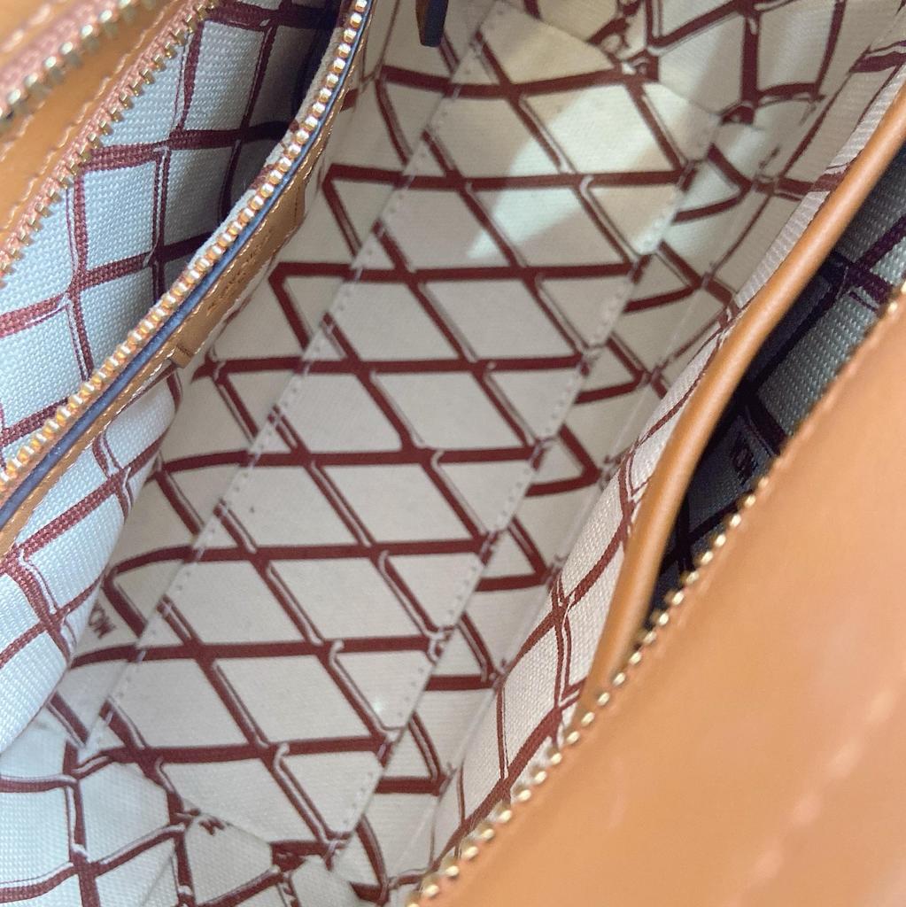 [Pre-Owned] Toni Classic Monogram Print Tote Crossbody Shopping Bag - Excellent #405B5Q