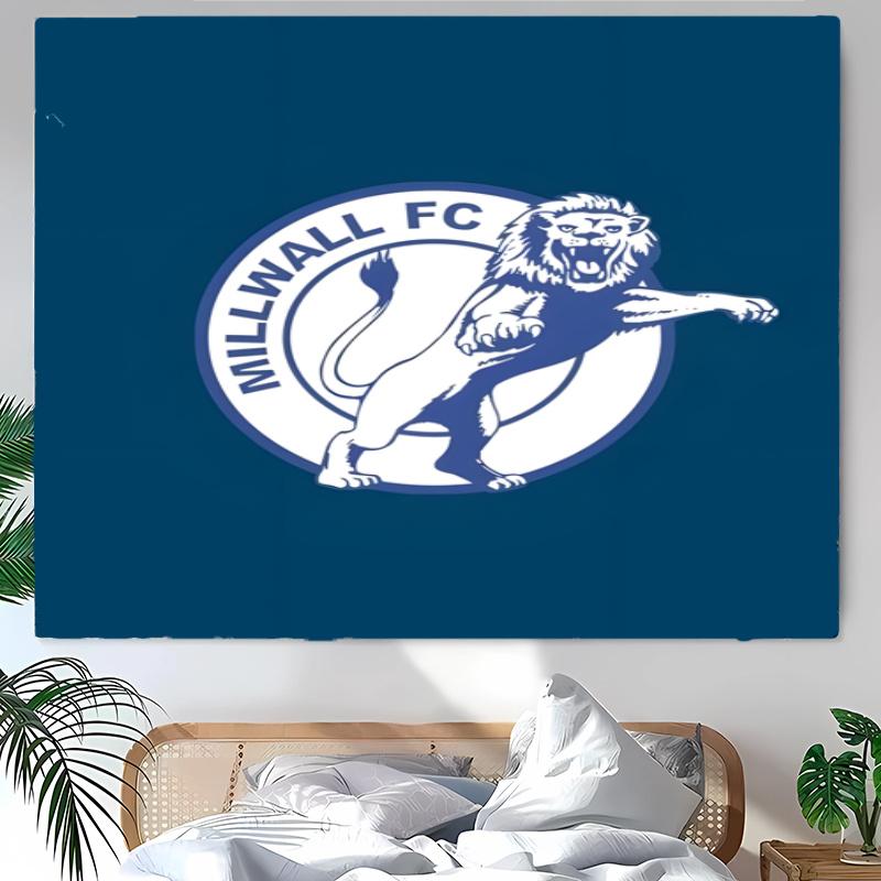 Millwall Football Club Tapestry Wall Hanging Room Background Cloth Home Decor Beach Mat Yoga Mat Sofa Bed Sheet
