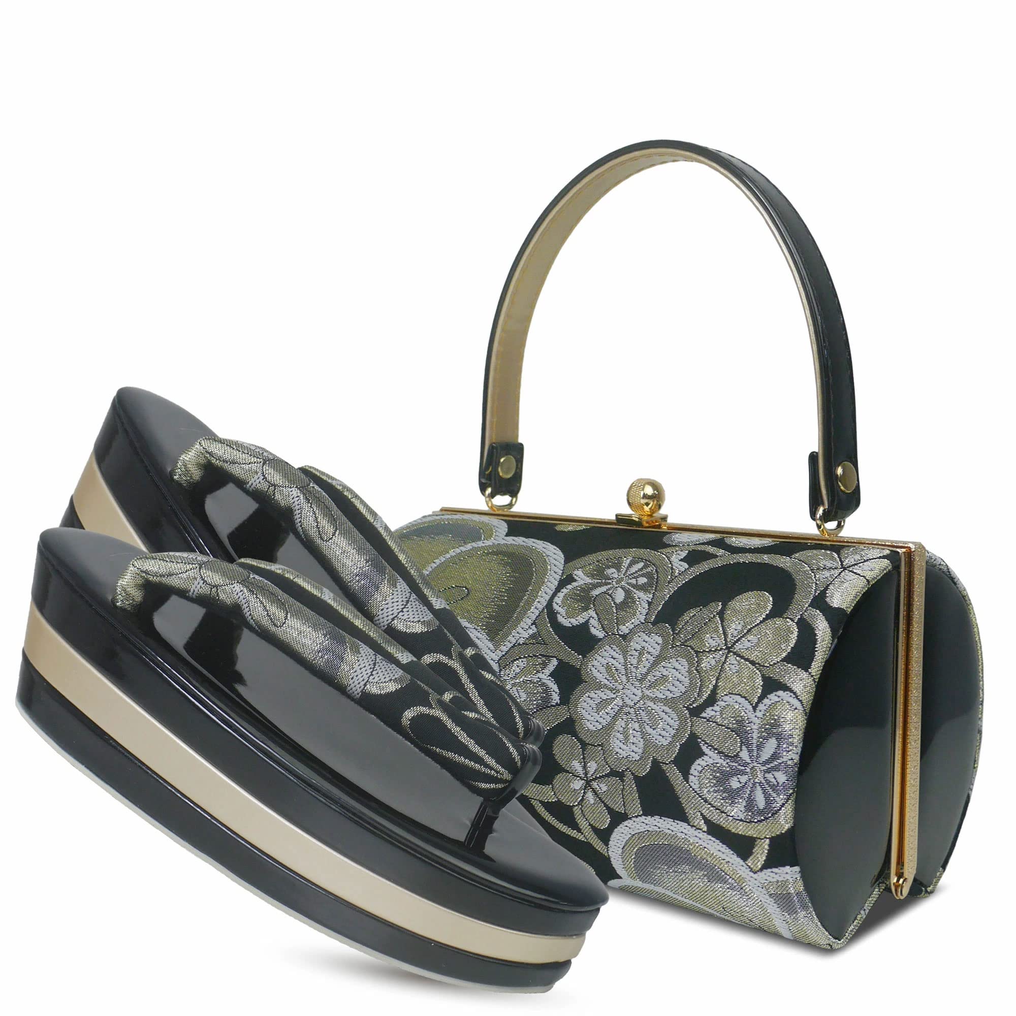 

Obi sandals and bag set for furisode and visiting free vivid and gorgeous Japanese Japanese clothes [NISHIORI] kimono, size, pattern, kimono,