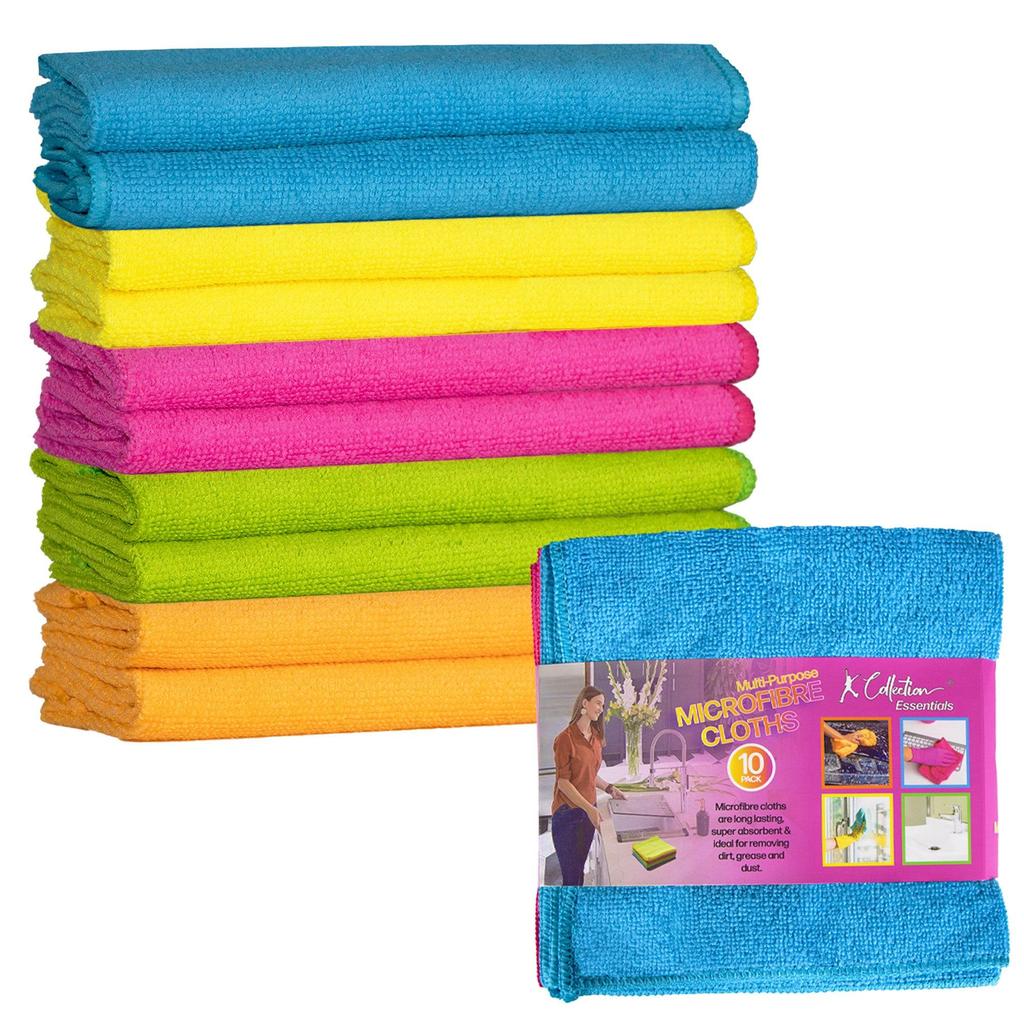 K Collection Microfibre Cleaning Cloth (Pack of 10)