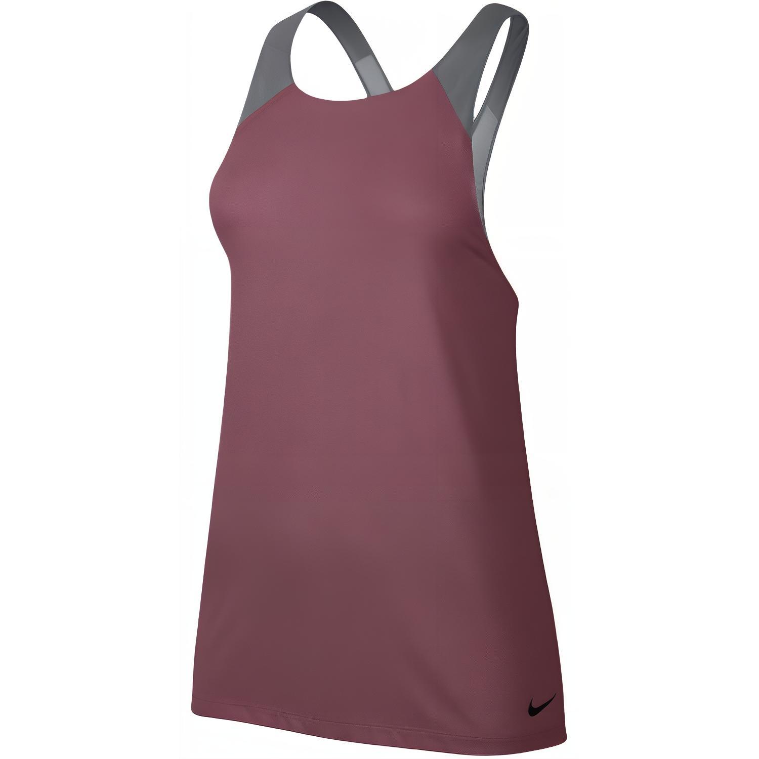 

Nike Color Block Round Neck Pullover Sports Vest Women tops Red 862775-644 XL