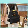 Kawaii Duck Backpack With Soft Nylon Material And Zipper Closure For Travel
