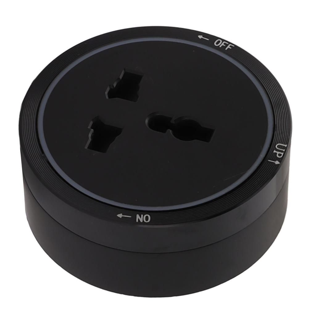 Presa Elettrica a Binario Socket Nero Orizzontale Rimovibile Adattatore Prese Elettriche a Muro