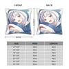 Sameko Saba X Gawr Gura Pillow Covers Printing Cushion Cover Decoration Throw Pillow Case Cover Living Room Multi-Size
