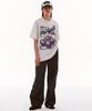 MATCHGLOBE Four Cherry Oversized Tee (Light Melange)