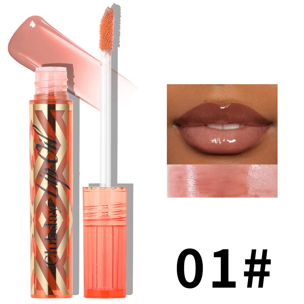 Натуральный и стойкий блеск для губ с водным блеском, увлажняющий и популярный зеркальный увлажняющий блеск для губ 01