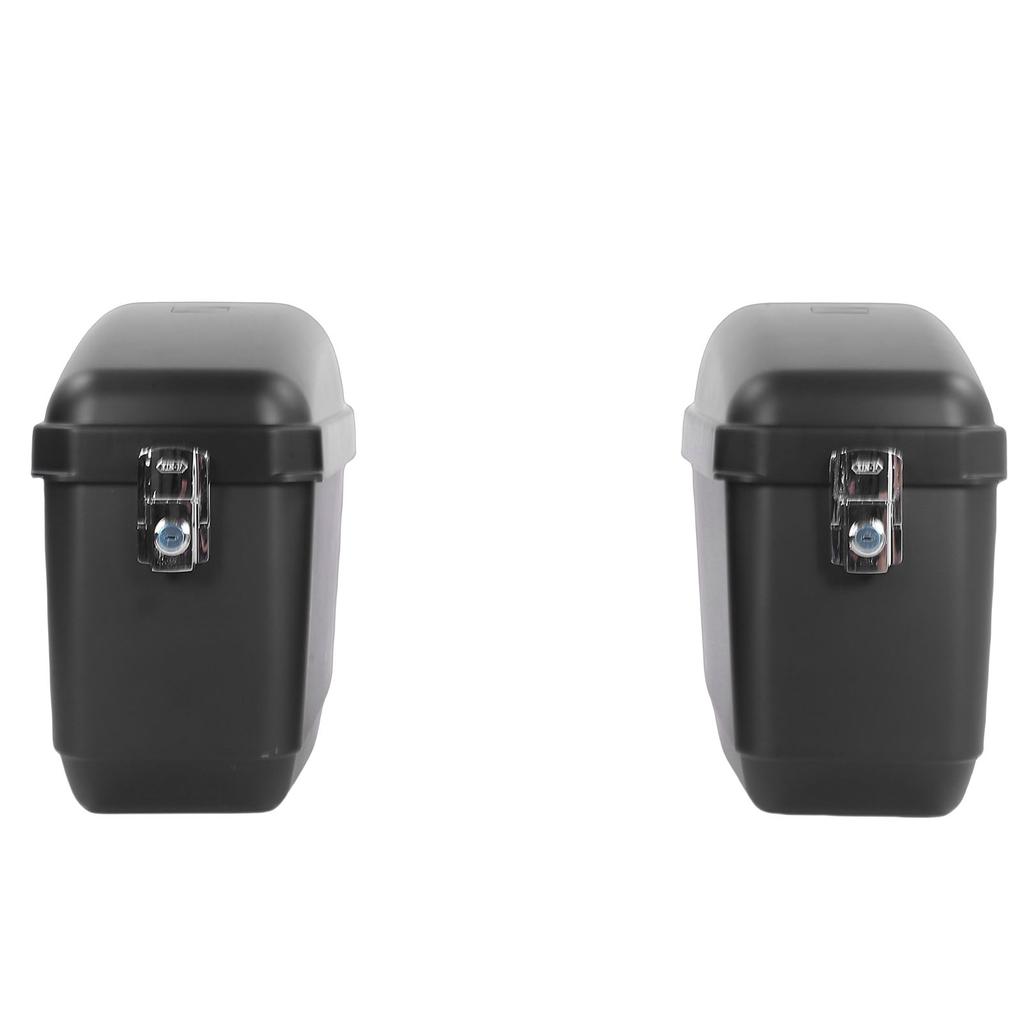 Motorcycle Hard Saddle Bag 45L Capacity Matte Black Finish   Saddlebags Luggage   Replacement for  