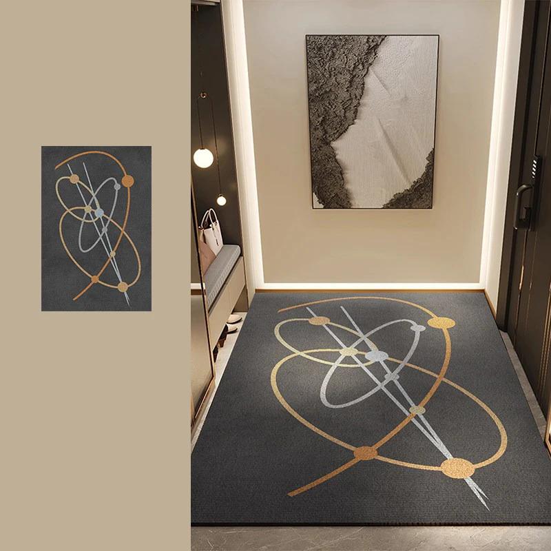 Modern Minimalism Entry Door Mat Anti-slip Hallway Carpet Welcome Rug Dirt Trapping Washable Rugs Entrance Doormat Home Decorate