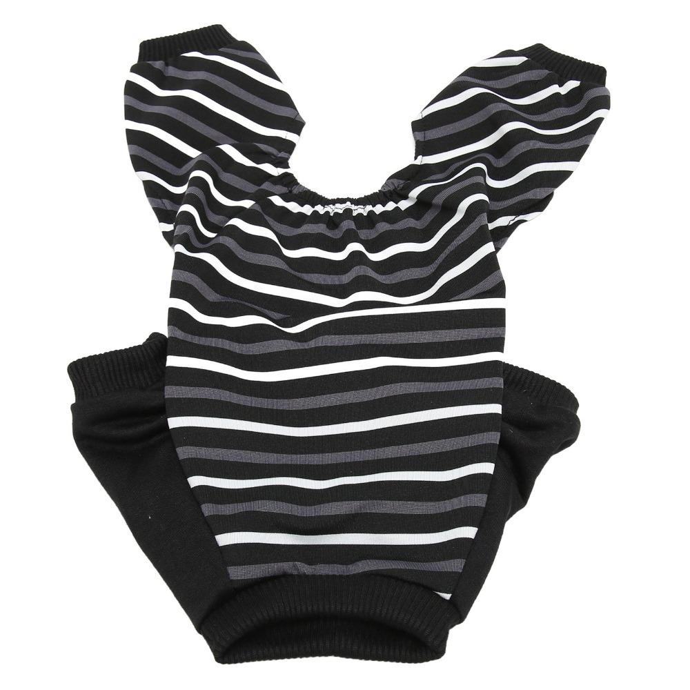 Light Weight Pet Jumpsuit Striped Print Cat Home Wear Pet Loungewear  Small Breed Use