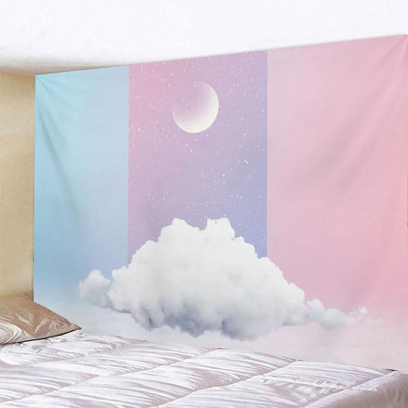 Красочные Небеса Творческий Абстрактная Мода Фон Украшения Гобелен Девушка Исцеление — фото 11