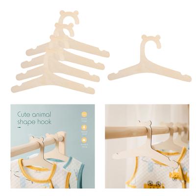 10Pcs/5Pcs Wood Baby Clothes Hangers Hanging Racks for Children 5 Pieces