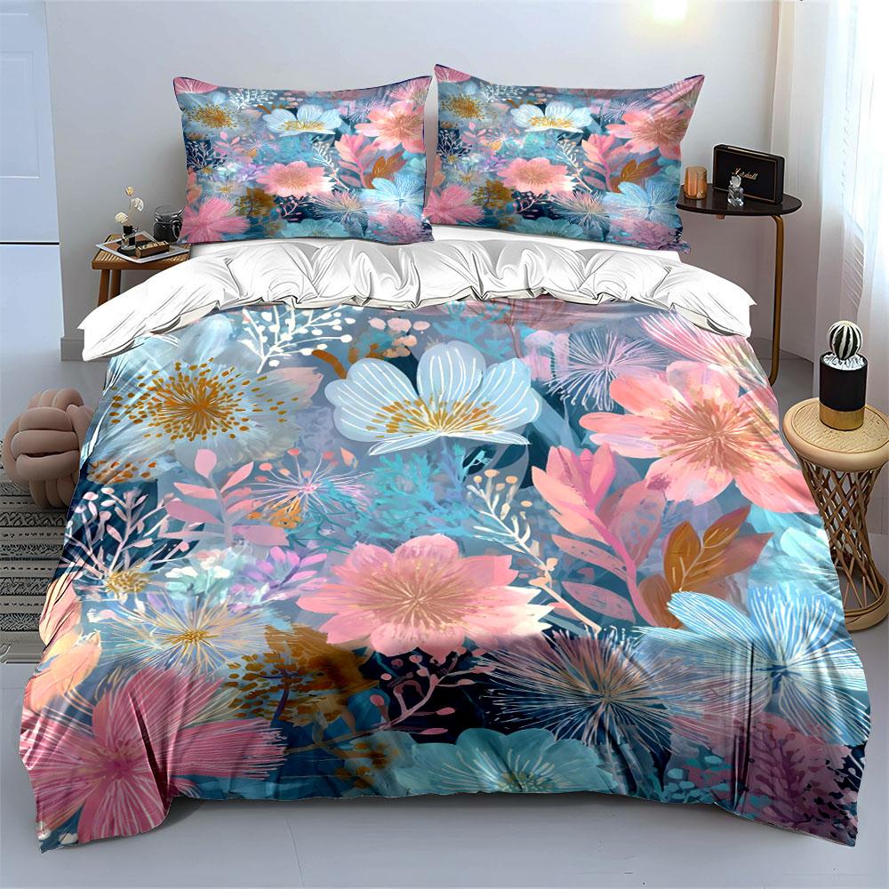 Whimsical floral dreamscape. Bedding sets Duvet covers Pillowcases(1* Duvet Cover 2* Pillowcases without duvet insert)
