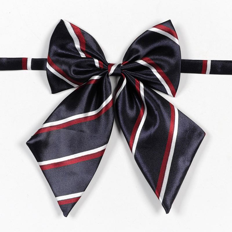 

Женский галстук-бабочка - Цветочный и полосатый плед, аксессуар для школьной формы в корейском и японском стиле