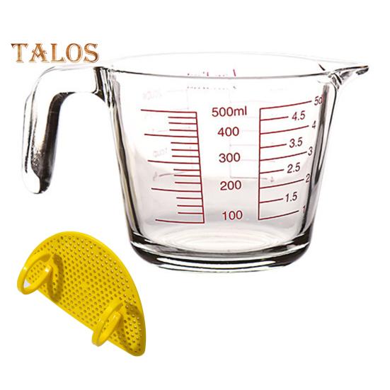 

Стеклянный мерный стакан с ручкой и V-образным носиком, стеклянные кувшины для эспрессо, прозрачные весы, мерные кувшины для унций, кружка для смешивания для бара, вечеринки, вина, молока A