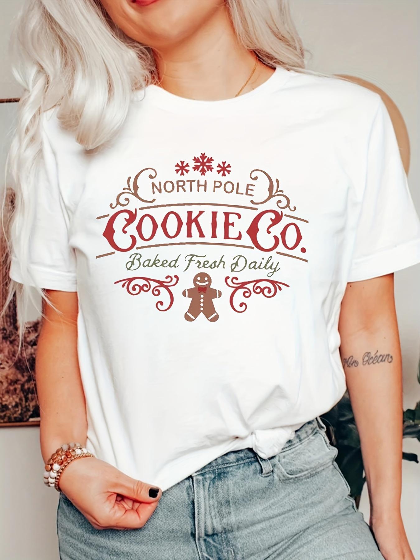 

Women s Casual Crew Neck T-Shirt with Letter Print - Soft Polyester, Machine Washable - Perfect for Spring & Summer S белый