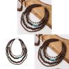 Melad Style Multilayer Wooden Beaded Necklace For Women And Men