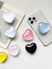 1pc Glass Crystal Star Shaped Phone Grip Holder, Colorful Glass Heart Crystal Ball Design Ins Style Smartphone Expandable