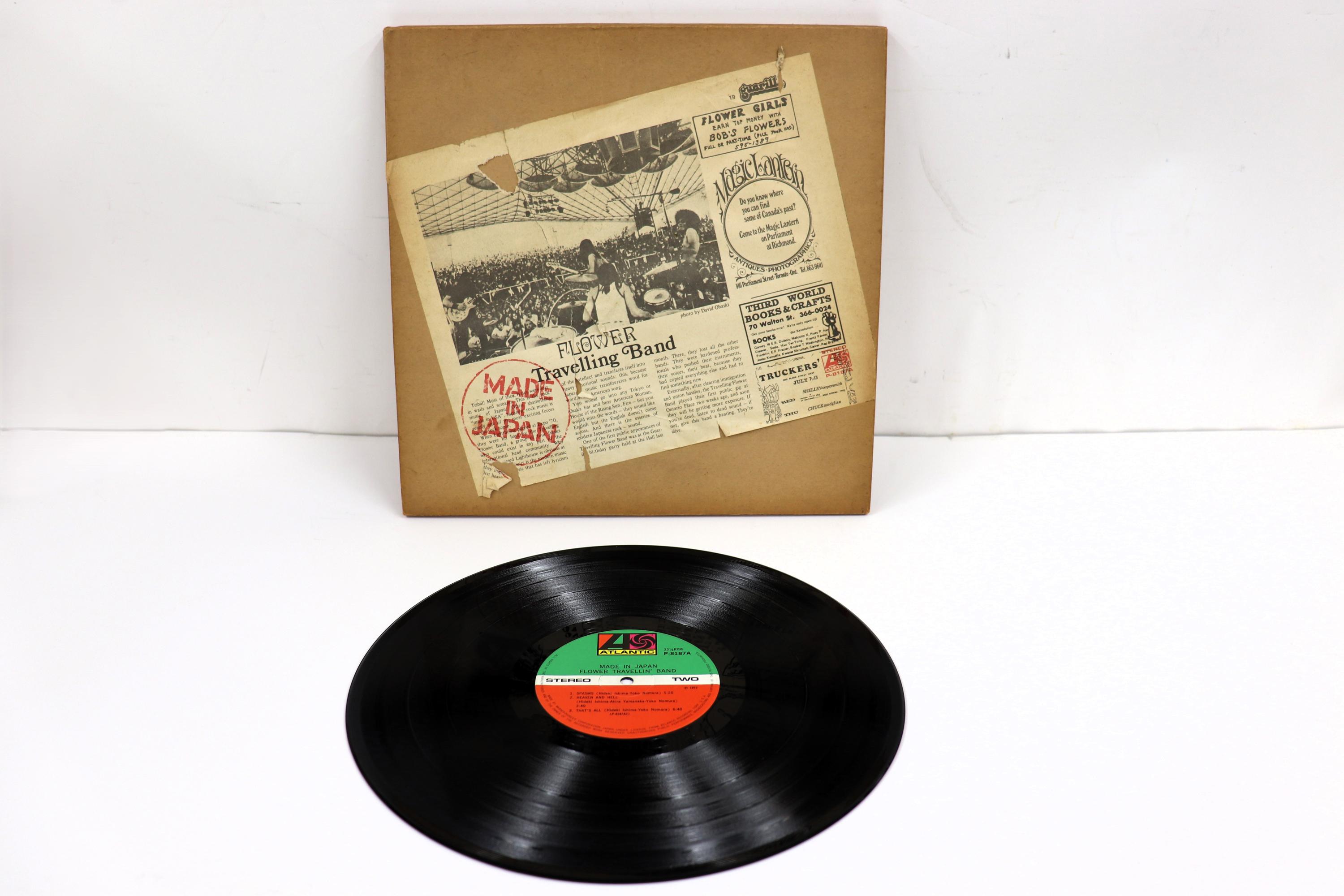 

LP Пластинка FLOWER TRAVELLIN BAND - Сделано в Японии (-2300 иен Печатный) P8187A ATLANTIC 1977 Япония Японская поп/рок Б/у