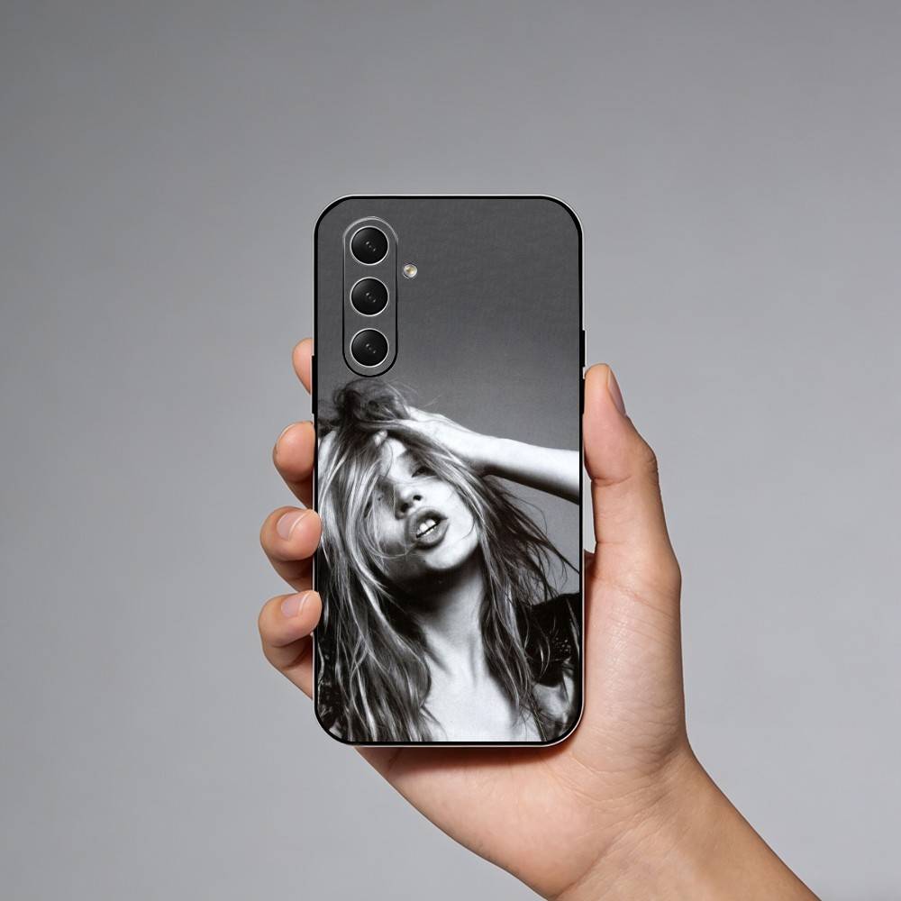 Model K-Kate Moss Phone Case For Samsung Galaxy A73,A72,A71,A70,A52,A51 Others Soft Black Cover