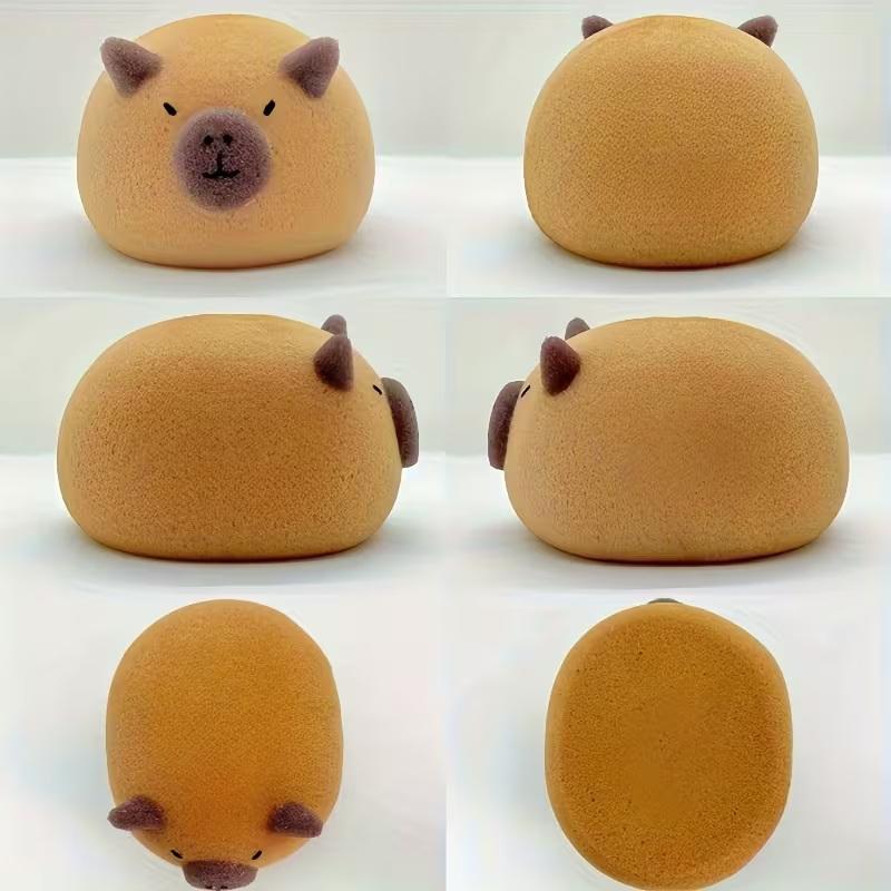 Capybara Shaped Bath Sponge Ball Soft Foaming Back Scrubber For Kids Gentle Exfoliating And Massage Cleaning Tool