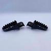 Lunali Motorcycle Aluminum Wide Step Racing Pegs Foot Pegs Left and Right Set Universal TTR90 PW50 PW80 TW200 TW225 (Black)