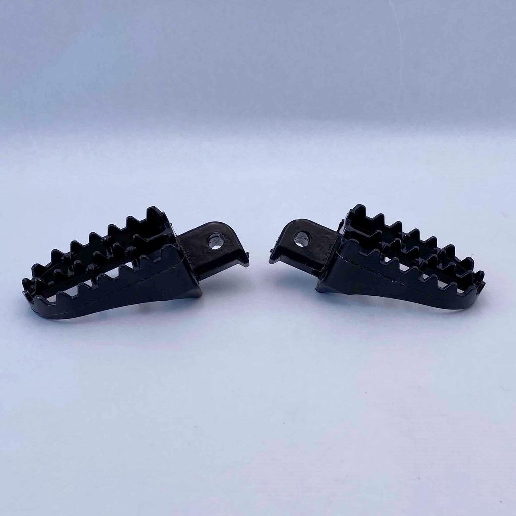 Lunali Motorcycle Aluminum Wide Step Racing Pegs Foot Pegs Left and Right Set Universal TTR90 PW50 PW80 TW200 TW225 (Black)