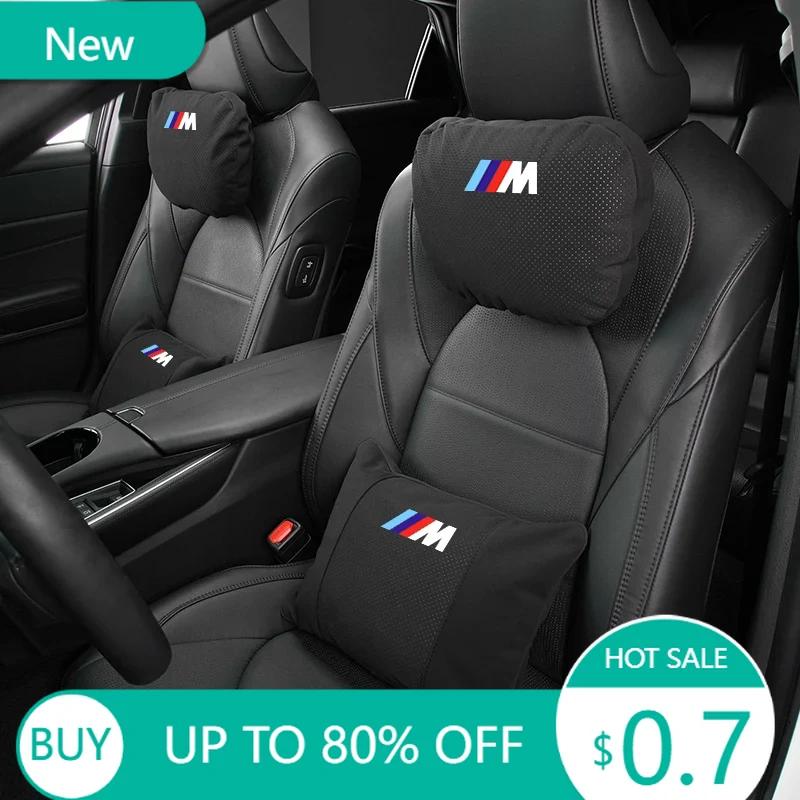 KLIB4 New Car Accessories Flip Fur Headrest Lumbar Support For BMW G30 G20 M3 M5 E46 E92 E93 E60 E70 X3 X4 X5 X1 E39 F30 F10 F30