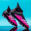 High-Top Football Shoes New Ag Long Nails Tf Broken Nails Student Boys Children Artificial Grass Game Training Shoes