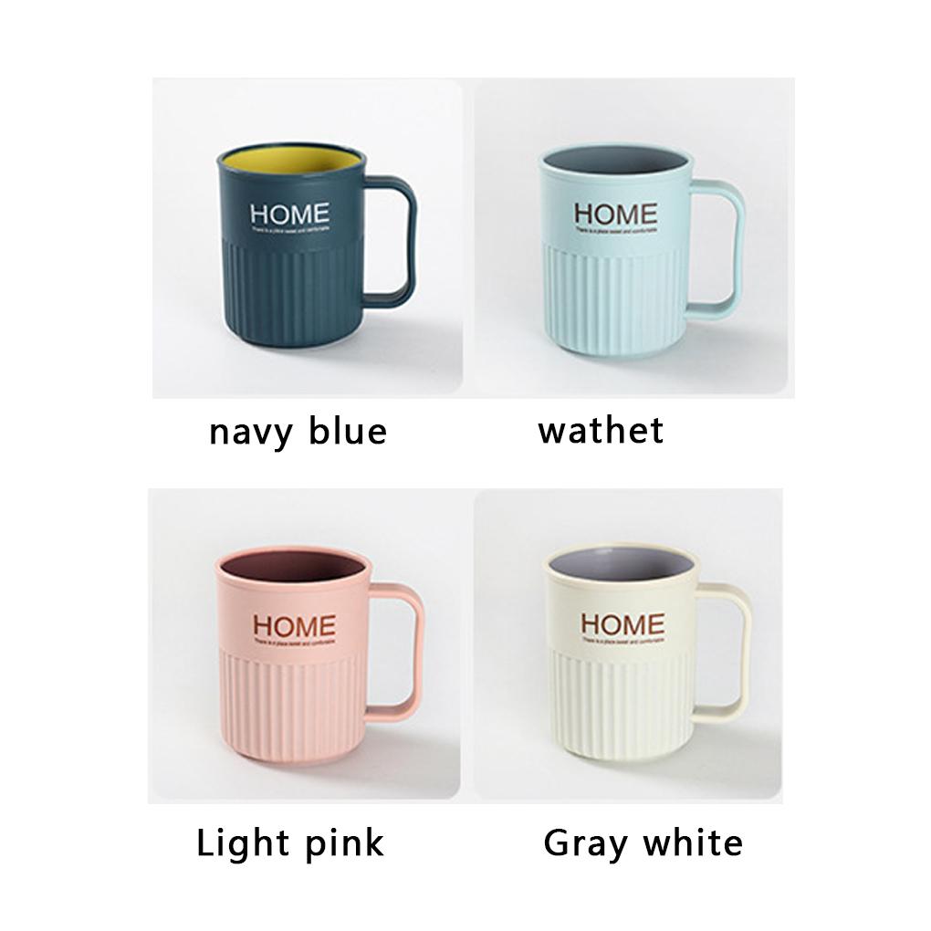 2Pcs Nordic Couple Toothbrush Cup Holder Plastic Drinking