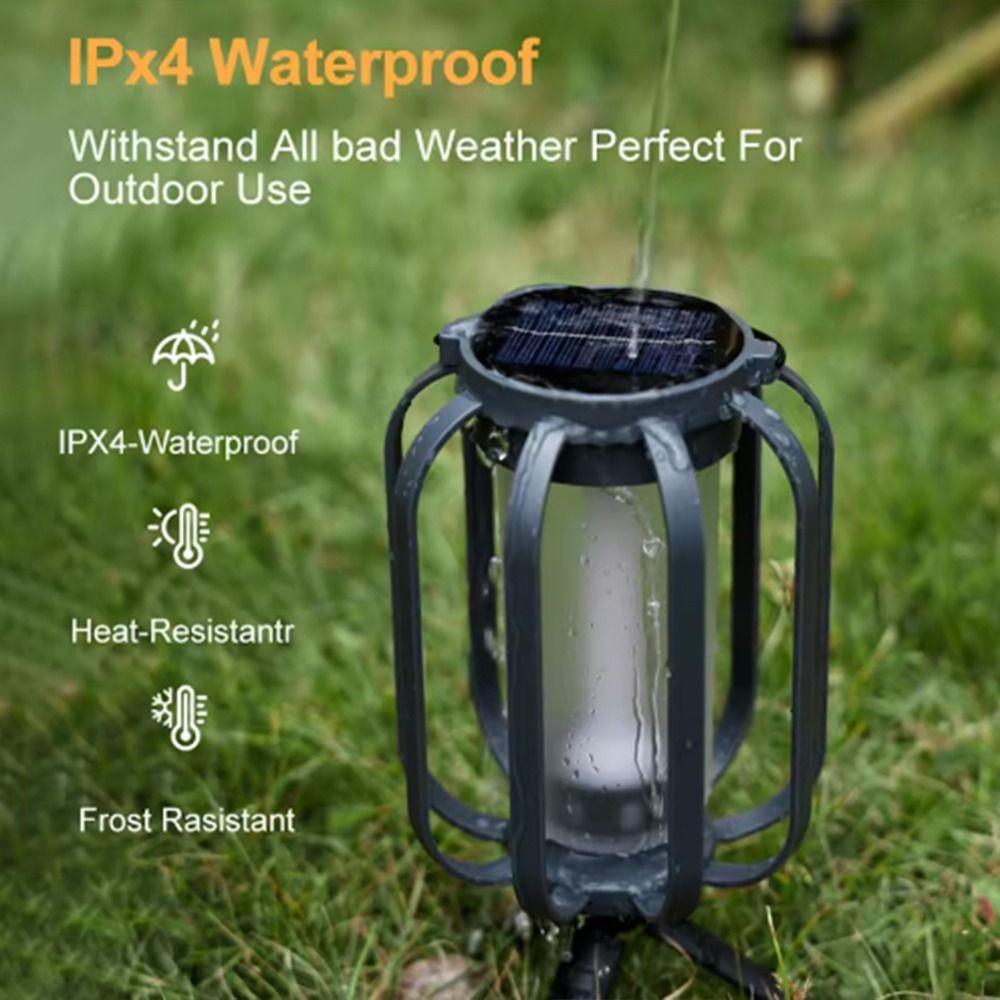 Solar Powered Solar Lanterns With Tripod Outdoor Hanging Lights Portable Landscape Lamp  Outdoor