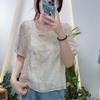 Lagogo New Chinese Style Women's Short-sleeved Shirt