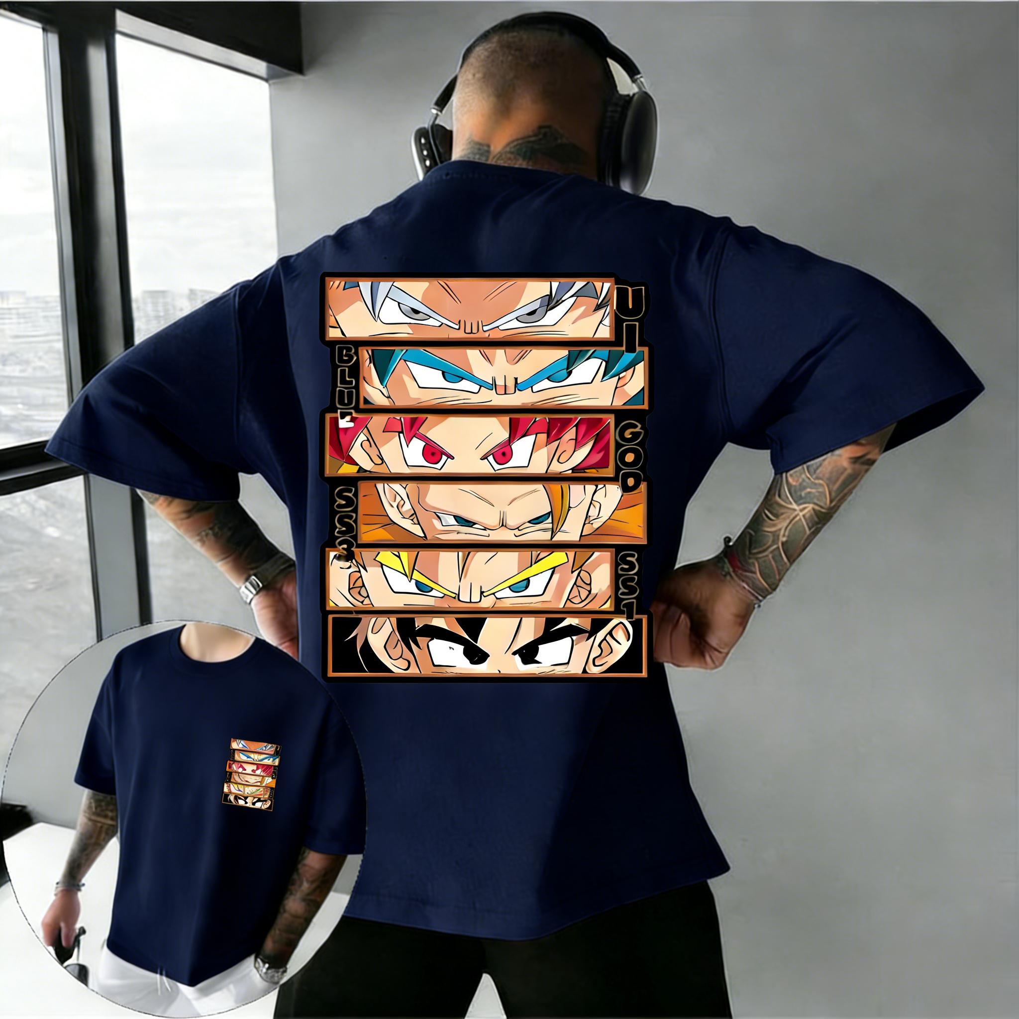

Plus Size Dragon Ball Anime Print Men and Women Tshirt Casual Parent Child Tops Harajuku Style Streetwear Fashion Y2K Summer 4XL