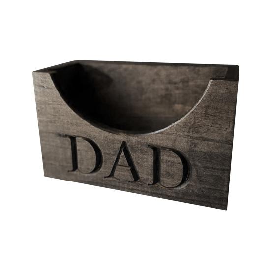 Wooden Hat Holder Dad Letter Engraved Men Hat Holder Baseball Hat Rack Stand Organizer Hat Box Gift Dad Grandpa Father's Day Gift