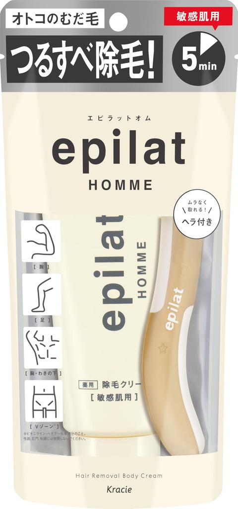 Epilat Homme Men's Medicated Hair Removal Cream (For Sensitive Skin)