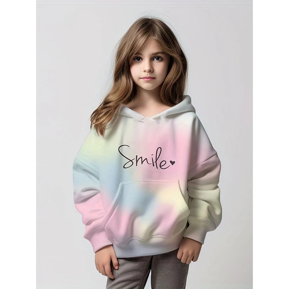 Kids Clothes Girl Hoodies Long Sleeve 3D Cartoon Print Children Spring Fall Clothes Tops Outdoor Casual Polyester Girl Clothing