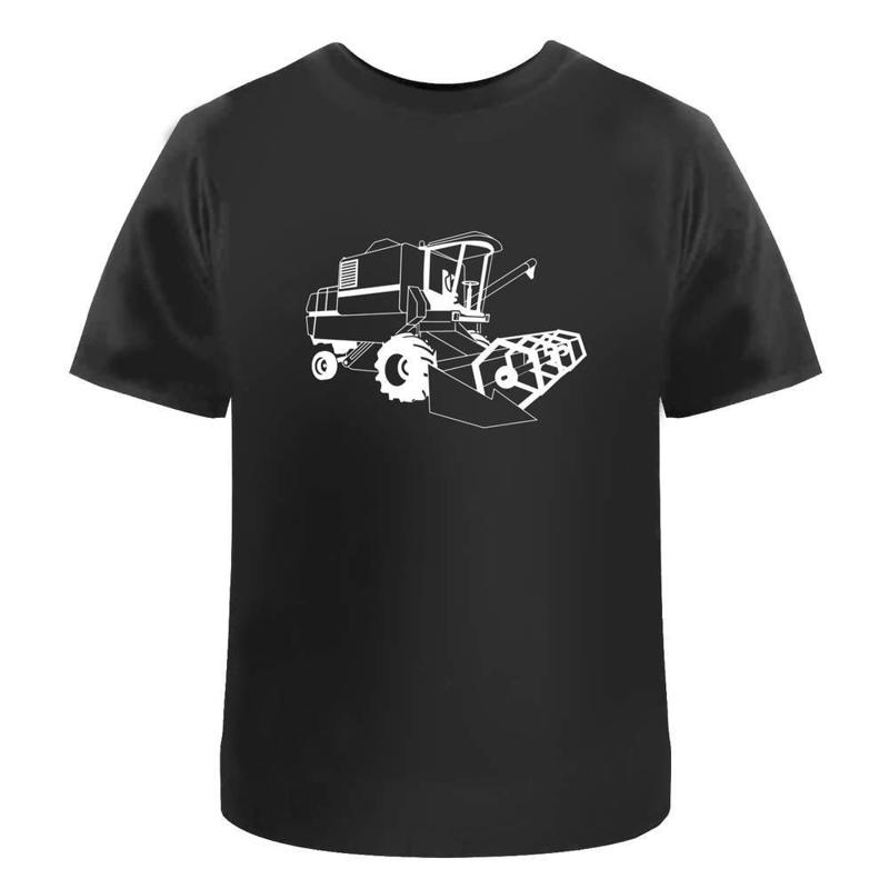 Combine Harvester Farm Machine Graphic Design T-shirt
