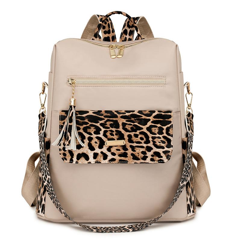 

Tassel большой емкости женский нейлоновый рюкзак для отдыха на природе легкий дорожный рюкзак бежевый