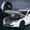 1/24 BMW 760 THE7 Limousine Alloy Miniature Car Diecast Metal Scale Car Model Sound and Light Collection Children Toy Vehicles Gifts
