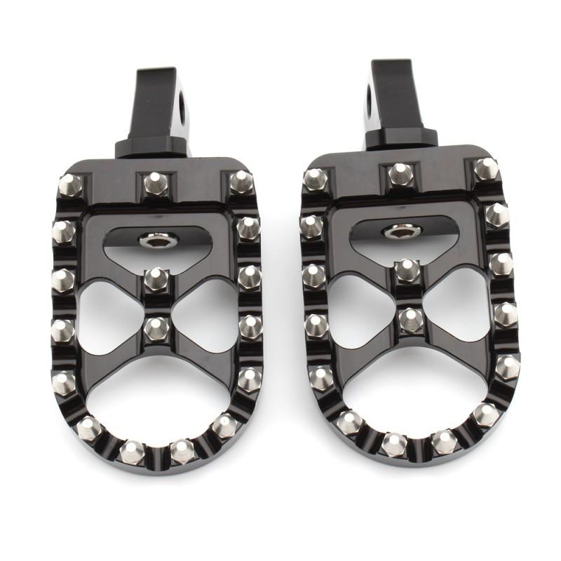 Aftermarket Anti-Slip Foot Pegs BMW R18 Motorcycle Front Rider Footrests Black Or Chrome Finish