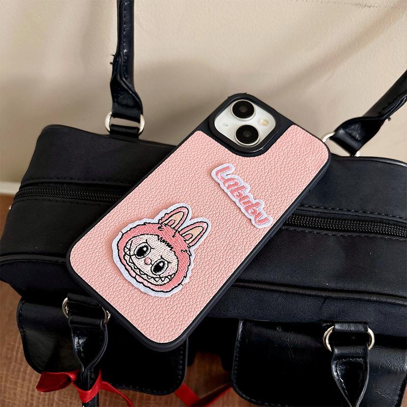 For IPhone 17 Promax Little Cloth Rabbit Phone Case for Apple 16 Leather Hard Case 14 Light Luxury 15 Women's New Style